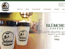 Tablet Screenshot of blumchencoffee.com